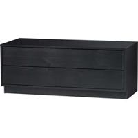 WOOOD TV-meubel 'Finca' Mat zwart, 100cm - thumbnail