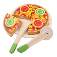 New Classic Toys houten groentenpizza snijset - thumbnail