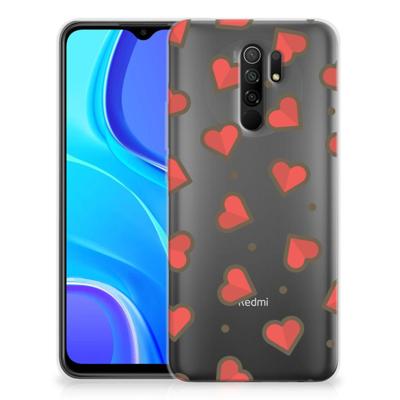 Xiaomi Redmi 9 | TPU bumper | Hearts