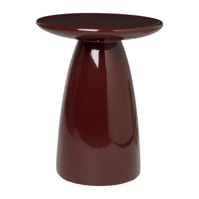 Bijzettafel Paris - bordeauxrood - ø36x46 cm