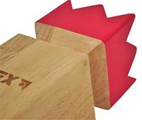 Kubb pro rubberhout met rode koning - thumbnail