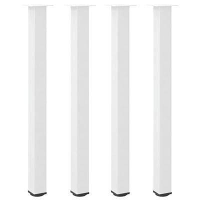 Bartafelpoten 4 st 110-112 cm staal wit