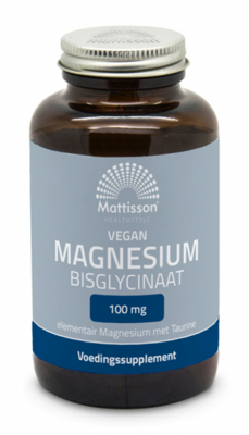 Mattisson HealthStyle Magnesium Bisglycinaat 100mg Tabletten