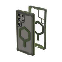 Urban Armor Gear Plyo Pro Backcover Samsung Galaxy S24 Ultra Ice, Transparant, Olijf MagSafe compatible - thumbnail