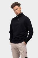 Malelions Pocket Quarter Zip Sweater Heren Zwart - Maat XS - Kleur: Zwart | Soccerfanshop - thumbnail
