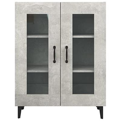 Dressoir 69,5x34x90 cm bewerkt hout betongrijs