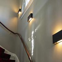 QAZQA Moderne wandlamp zwart - Otan - thumbnail