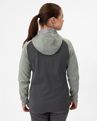 JAKO 6824D Jas Met Kap Iconic Dames - Anthra Light/Mintgroen/Zachtgrijs - 36