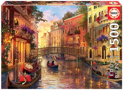 Educa - Puzzle 1500 - Sunset in Venice (80-17124)