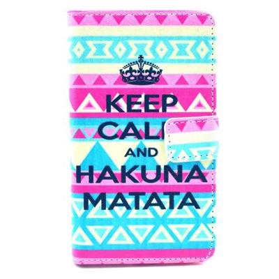 Nokia Lumia 625 Hoesje Hakuna Matata met Opbergvakjes Nokia Lumia 625 Hoesje Hakuna Matata met Opbergvakjes