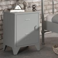 Vipack nachtkastje Bronxx - grijs - Leen Bakker - thumbnail