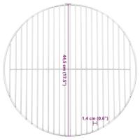VidaXL Barbecuerooster rond ø44,5 cm 304 roestvrij staal - thumbnail