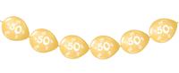 50 Jaar Jubileum Knoopballonnen - 3 meter - thumbnail