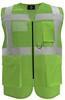 Korntex KX808 Multifunctional Hi-Vis Mesh-Vest Athens - Lime Green - 5XL - thumbnail