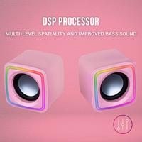 PC-luidsprekers Mars Gaming MSCUBEP 8W Roze 4 W - thumbnail