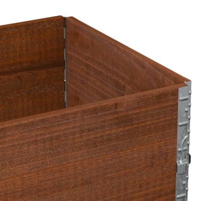 Palletopzetranden 2 st 80x60 cm massief grenenhout bruin - thumbnail