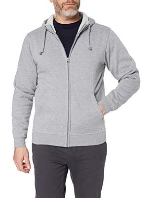 SALE! Clique 021034 Basic Hooded Sweater Met Rits - Grijs Melange - Maat S
