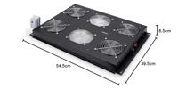 Digitus DN-19 FAN-4-SRV-B 19 inch 4 x Ventilator voor patchkast 1 HE Zwart - thumbnail