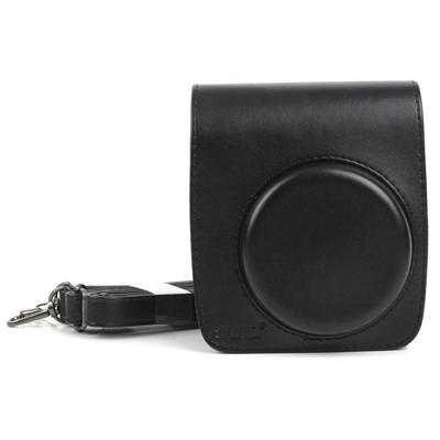 PU leder Camera tas voor FUJIFILM Instax Mini 90 Camera met verstelbare schouder Strap(Black)