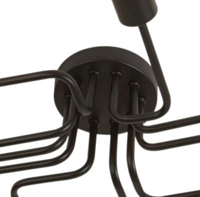Searchlight PlafondlampCircuit Spider 10-lichts mat zwart - 99210-10BK