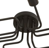 Searchlight PlafondlampCircuit Spider 10-lichts mat zwart - 99210-10BK - thumbnail
