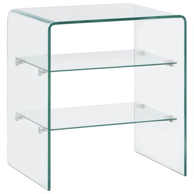 Salontafel 50x40x56 cm gehard glas