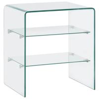 Salontafel 50x40x56 cm gehard glas - thumbnail