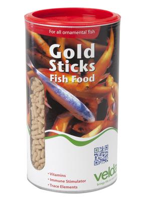 Velda Gold Sticks Premium Vijvervoer 260g - Drijvend Hoofdvoer voor Heldere Visvijvers