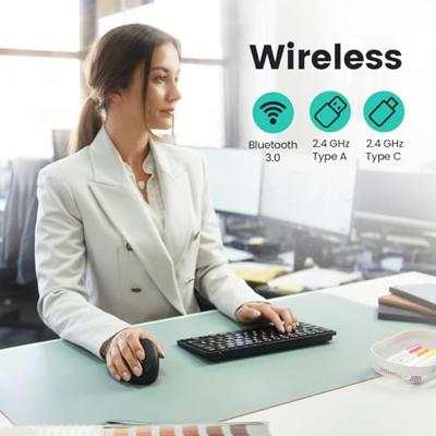 Perixx PERIMICE-819 Ergonomische muis Bluetooth, Radiografisch Optisch Zwart Oplaadbaar