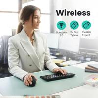 Perixx PERIMICE-819 Ergonomische muis Bluetooth, Radiografisch Optisch Zwart Oplaadbaar - thumbnail