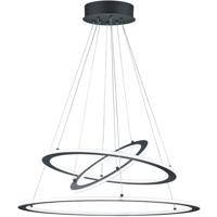 LED Hanglamp - Trion Duban - 75W - Warm Wit 3000K - Dimbaar - Rond - Mat Antraciet - Aluminium - thumbnail