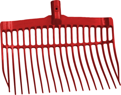 Mestvork zonder steel Rood