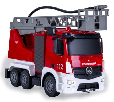 Jamara Brandweerwagen draaibare ladder Mercedes-Benz Antos 1:26 2,4GHz met sproeifuncti