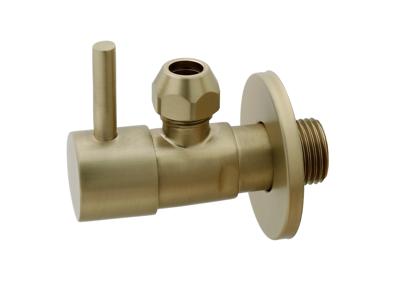 Xellanz Minimal hoekstopkraan 1/2" x 3/8" of knel 10 mm geborsteld messing