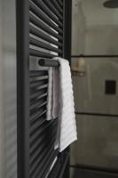 Ben Lineos handdoekradiator met handdoekhouder 1067W 50x177,5cm mat grafiet zwart - thumbnail