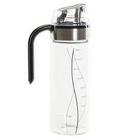 Flesje DKD Home Decor Zwart Transparant Roestvrij staal Borosilicaatglas 450 ml - thumbnail