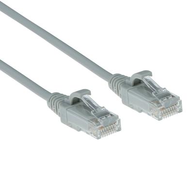 ACT DC9001 LSZH U/UTP CAT6 Datacenter Slimline Patchkabel Snagless | RJ45 connectoren | Grijs | 1 meter