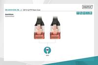 Digitus DK-1644-030/BL RJ45 Netwerkkabel, patchkabel CAT 6 S/FTP 3.00 m Zwart Halogeenvrij, Verdraaide paren, Snagless, Vlambestendig 1 stuk(s) - thumbnail