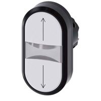 Siemens 3SU10003AB660AN0 3SU1000-3AB66-0AN0 Dubbele drukknop (b x h) 29.8 mm x 57.7 mm IP66, IP67, IP69/IP69K 1 stuk(s) - thumbnail