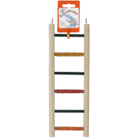 Birrdeeez Budgie Ladder 6 step All Wood - thumbnail