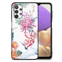 Samsung Galaxy A32 5G Dierenprint Telefoonhoesje Bird Flowers - thumbnail