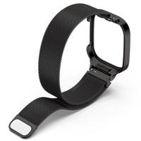 Milanese bandje met case - Zwart - Xiaomi Redmi Watch 3 - thumbnail