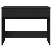 Kaptafel met spiegel 100x45x76 cm zwart - thumbnail