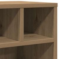 VidaXL Printerstand met opslag artisanaal eikenkleurig 41 x 32 x 48 cm - thumbnail