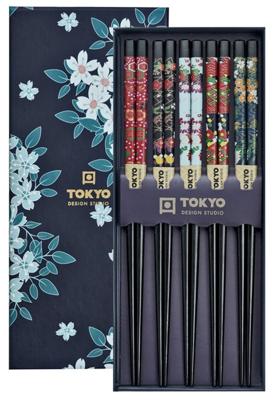 Cherry Blossom Chopsticks Set - Tokyo Design Studio - 5 paar