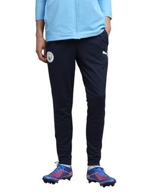 PUMA Manchester City Trainingsbroek 2025-2026 Donkerblauw Wit