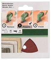 Bosch Accessoires Schuurblad 93mm | G80 | Wp | 6 Gaten | Velc | 5-delig - 2609256A50 - thumbnail