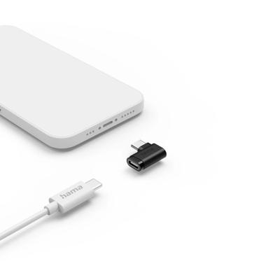 Hama usb-c-hoekadapter 90° usb 3.2 gen2 10 gbit/s 5 a 240 w set van 2 Hama usb-c-hoekadapter 90° usb 3.2 gen2 10 gbit/s 5 a 240 w set van 2