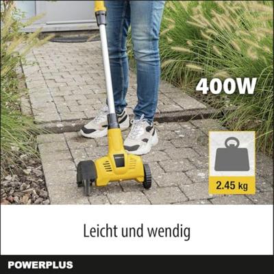 Powerplus Powxg6650 Electric Telescopic Essallo di diserbo - Extractor Weed, 400 W, con pennello in nylon e acciaio Powerplus Powxg6650 Electric Telescopic Essallo di diserbo - Extractor Weed, 400 W, con pennello in nylon e acciaio