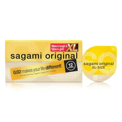 Sagami Original 0.02 Size XL (61mm) - Ultradunne Latexvrije Condooms - Copy 12 stuks (pakketpost)
